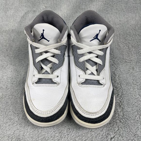 Nike Air Jordan 3 Retro Midnight Navy Blue White DM0968-140 Kids Shoes size 10C - Picture 9 of 9